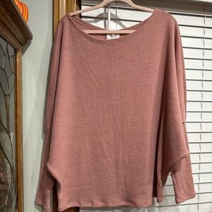 ANDREE BY UNIT Dusty Pink Knit Top